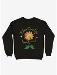 Plantastic Day! Flower Sweatshirt, BLACK, hi-res