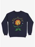 Plantastic Day! Flower Sweatshirt, NAVY, hi-res