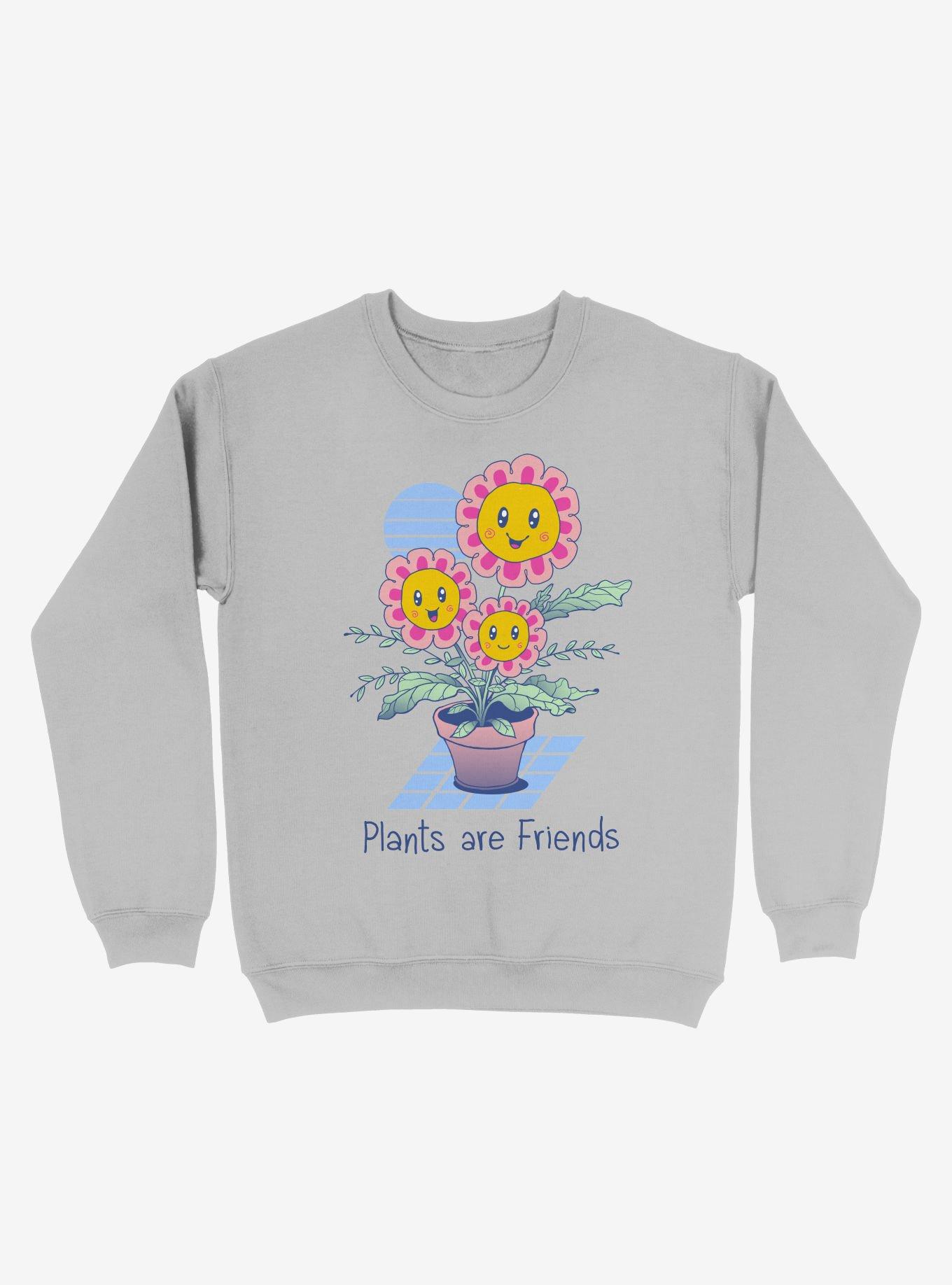 Plants Are Friends! Sweatshirt, SILVER, hi-res