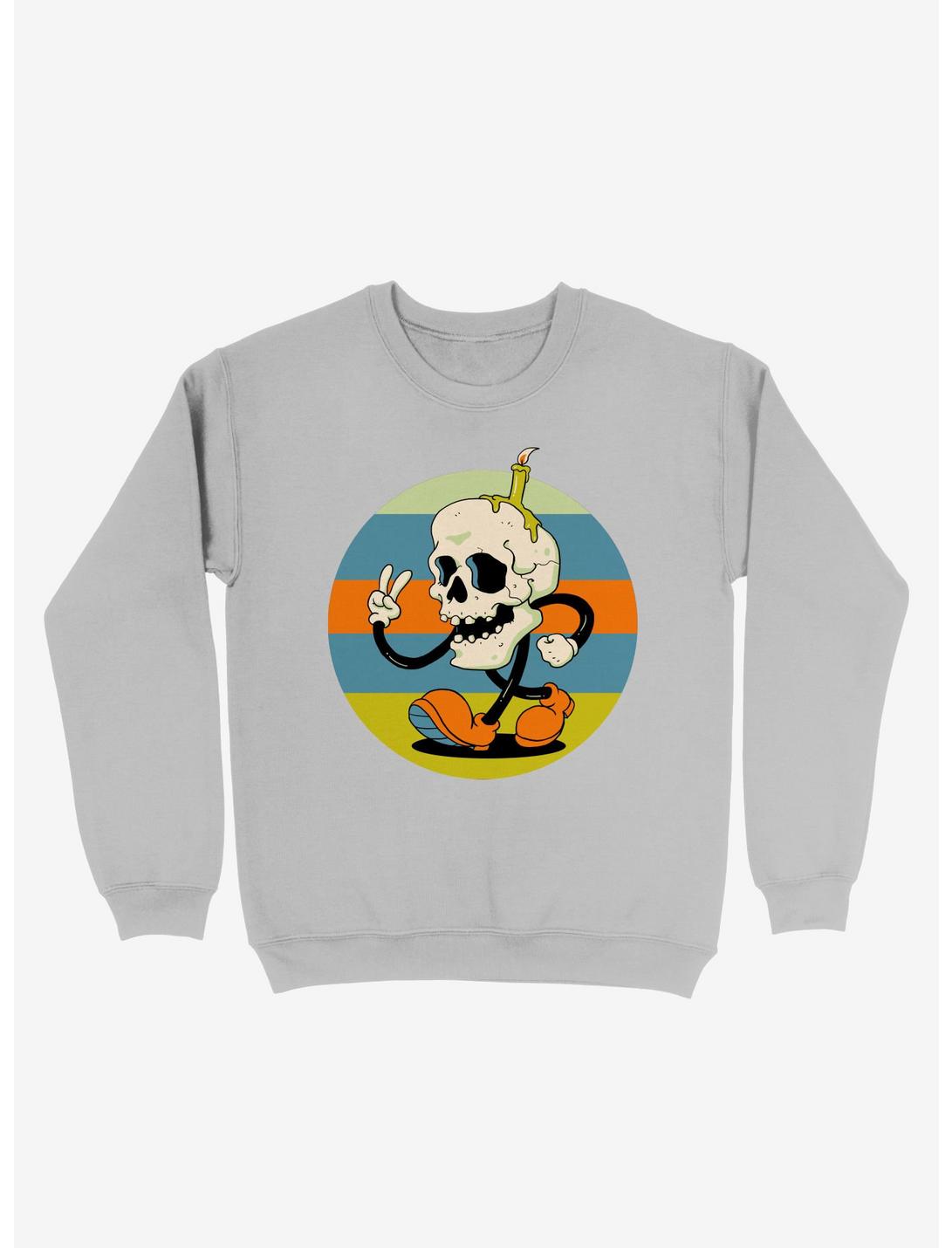 Skull Boy Sweatshirt, SILVER, hi-res