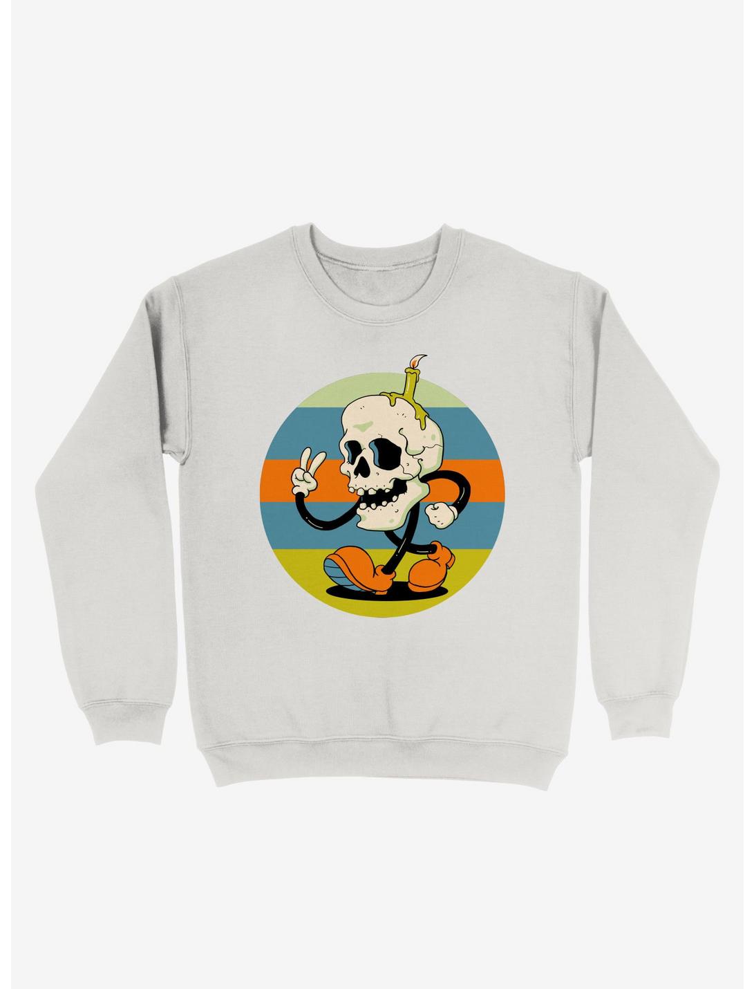 Skull Boy Sweatshirt, WHITE, hi-res