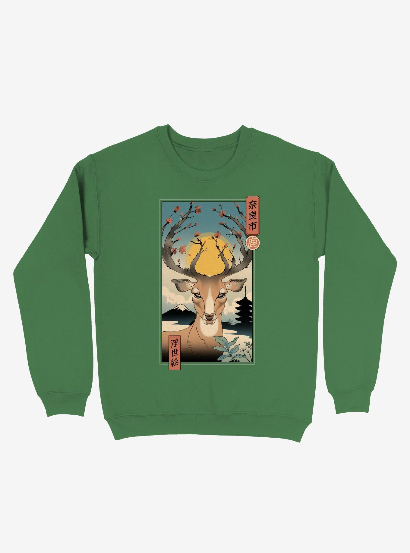 Spring In Nara Sweatshirt, KELLY GREEN, hi-res