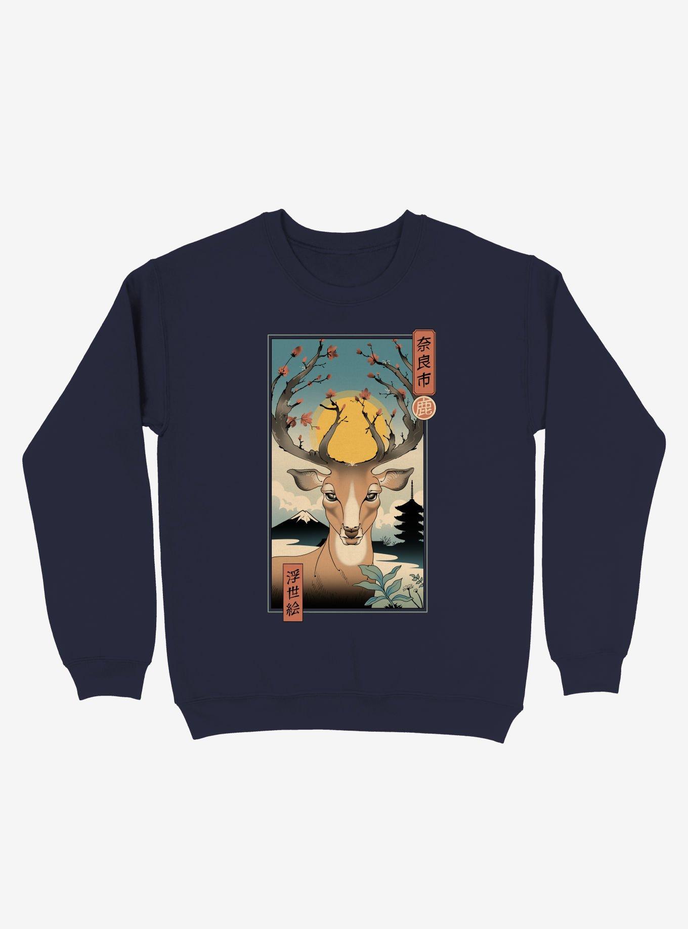 Spring In Nara Sweatshirt, NAVY, hi-res