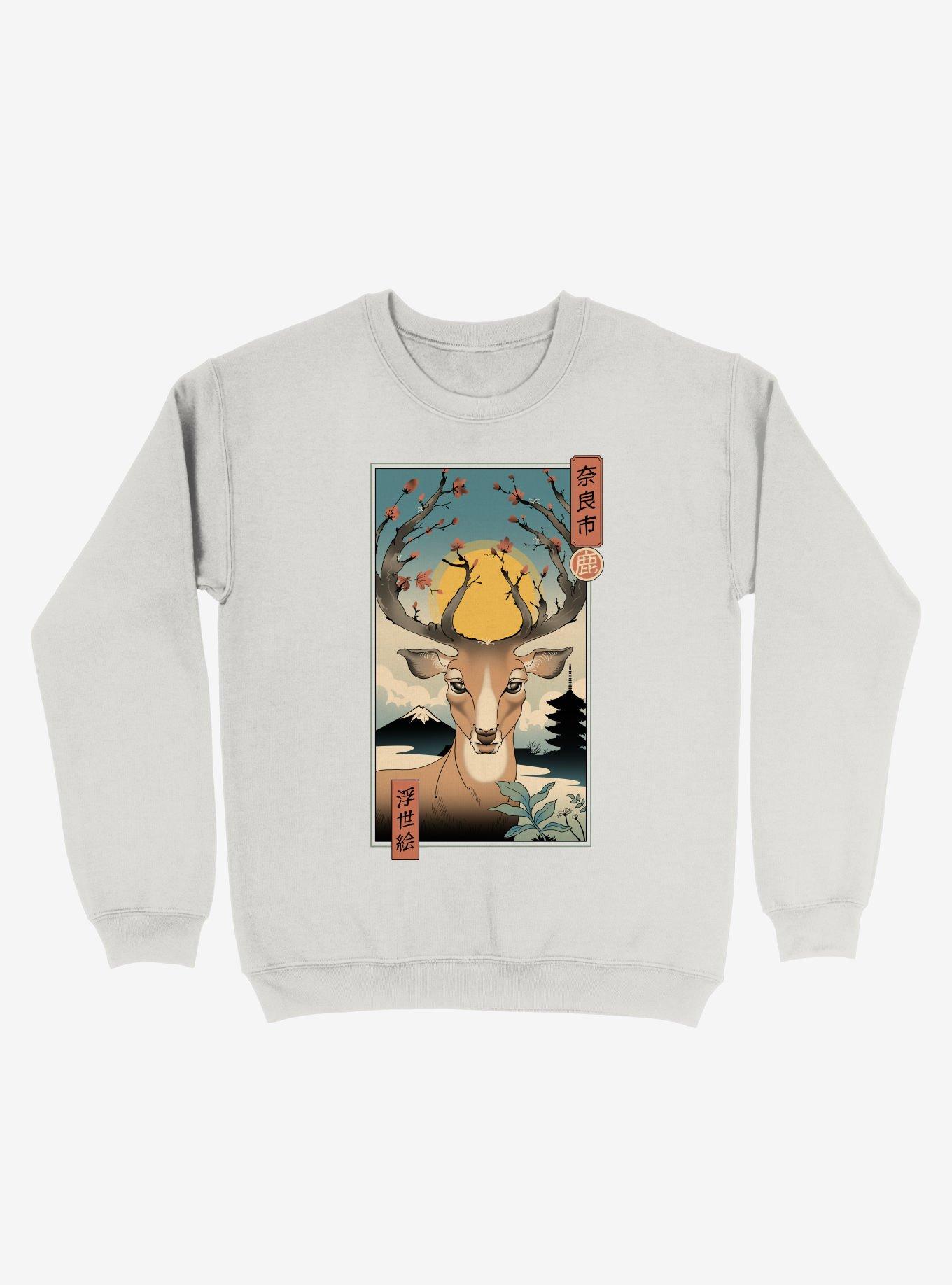 Spring In Nara Sweatshirt, WHITE, hi-res