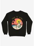 Take It Slow Turtle Beach Sweatshirt, BLACK, hi-res