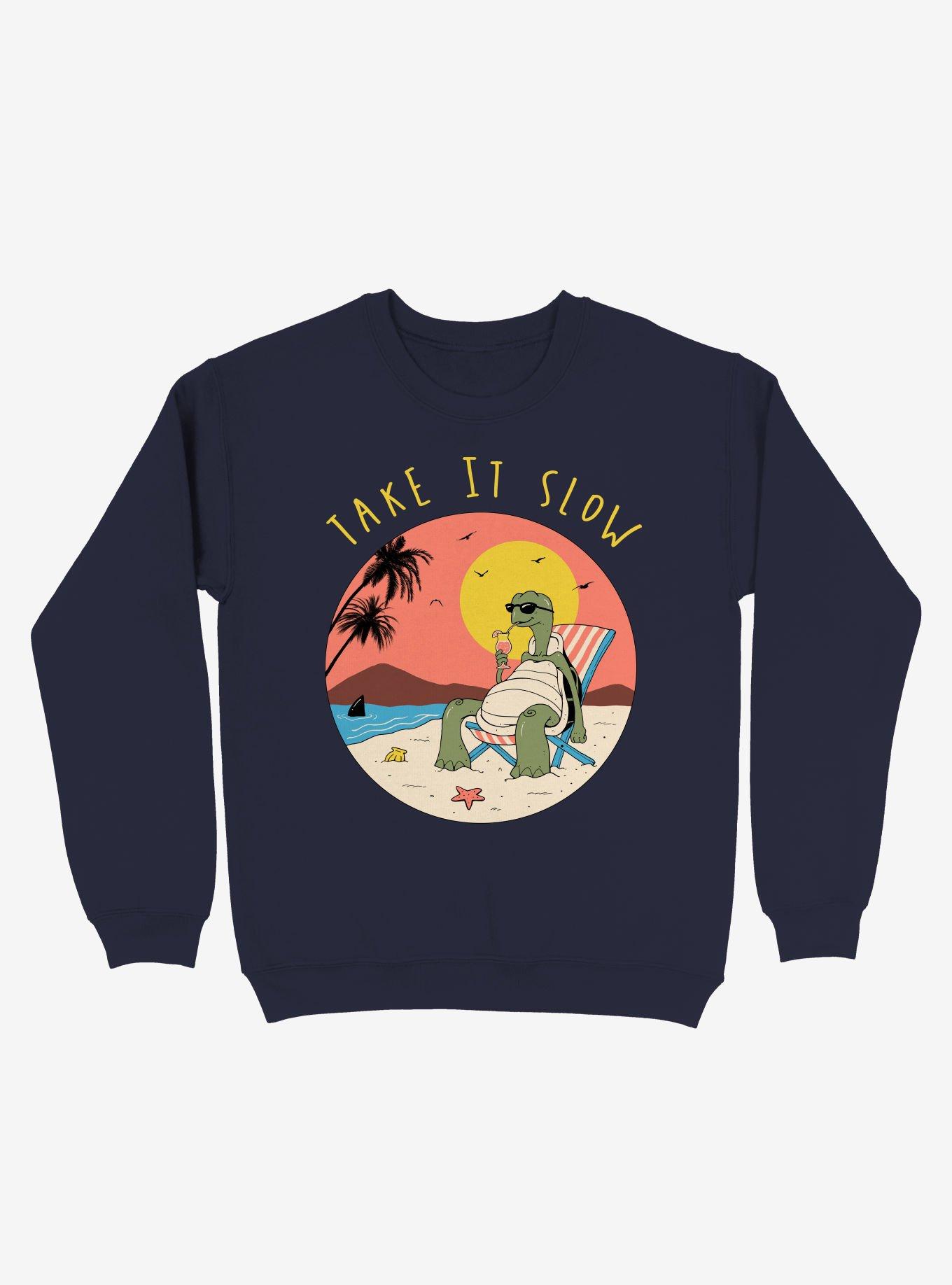 Take It Slow Turtle Beach Sweatshirt, , hi-res