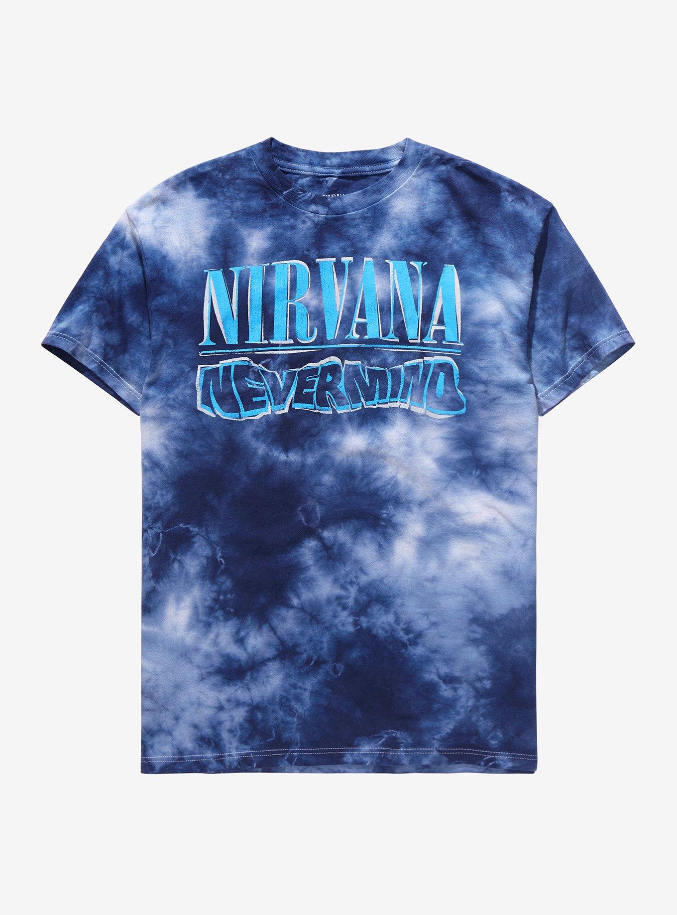 Nirvana Nevermind 30th Anniversary Album Title Tie Dye T Shirt Hot Topic   16189331 Hi