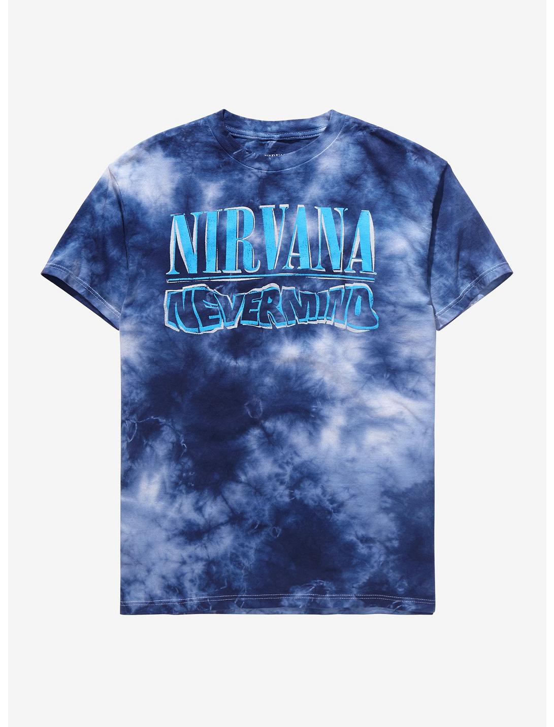 Nirvana Nevermind 30th Anniversary Album Title Tie-Dye T-Shirt, MULTI, hi-res