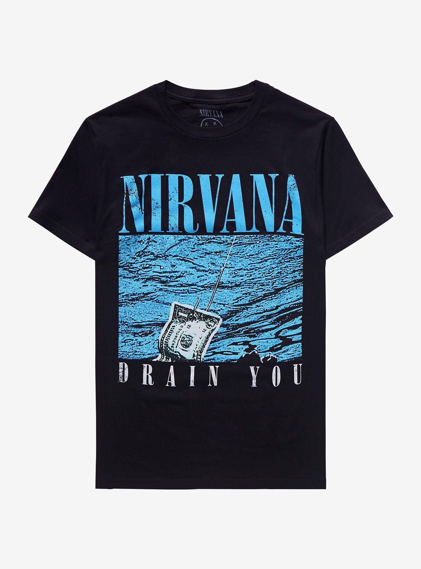 NIRVANA DRAIN YOU Tシャツ Lサイズ Nirvana Nevermind 30th Anniversary Drain You T-Shirt | Hot Topic