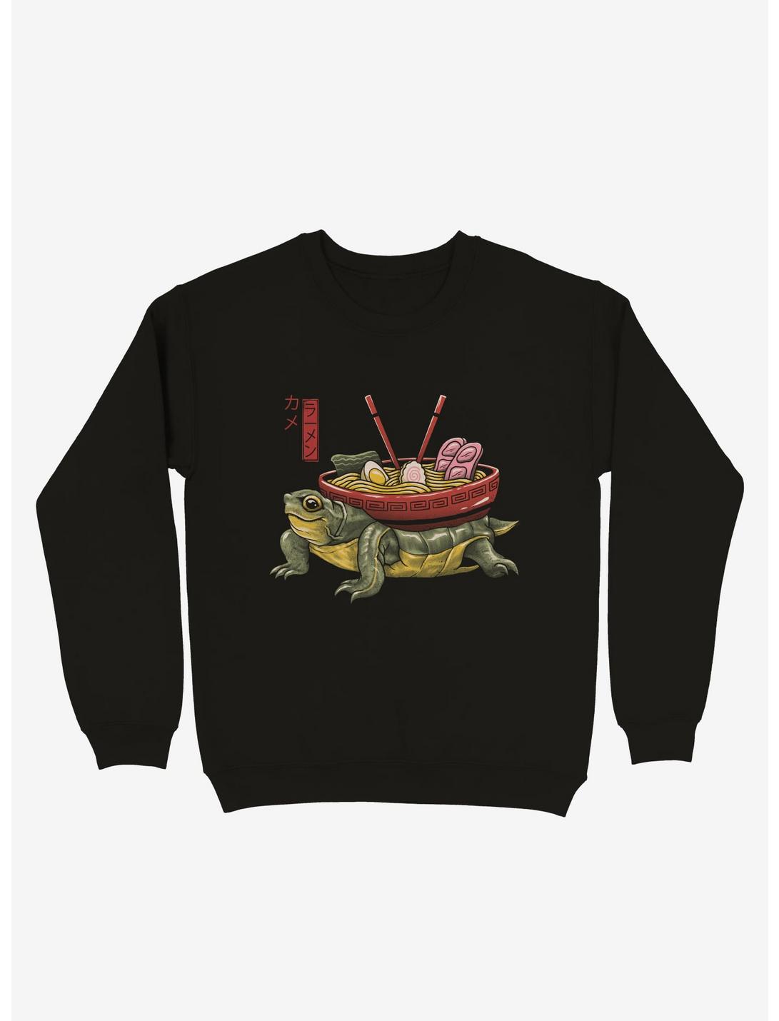 Kame Turtle Ramen Sweatshirt, BLACK, hi-res