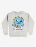 Lungs Of Earth Sweatshirt, WHITE, hi-res
