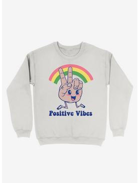 Positive Vibes Rainbow Thumbs Up Sweatshirt, , hi-res