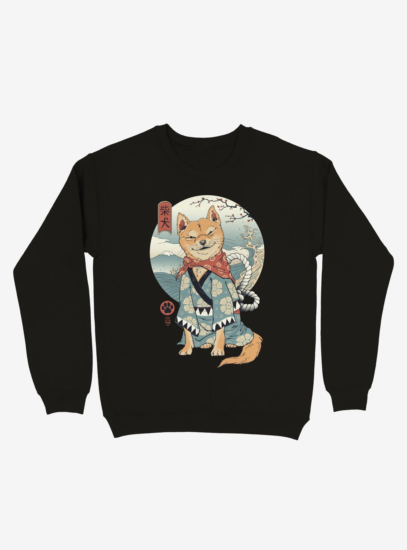 Shiba Inu Sweatshirt, BLACK, hi-res