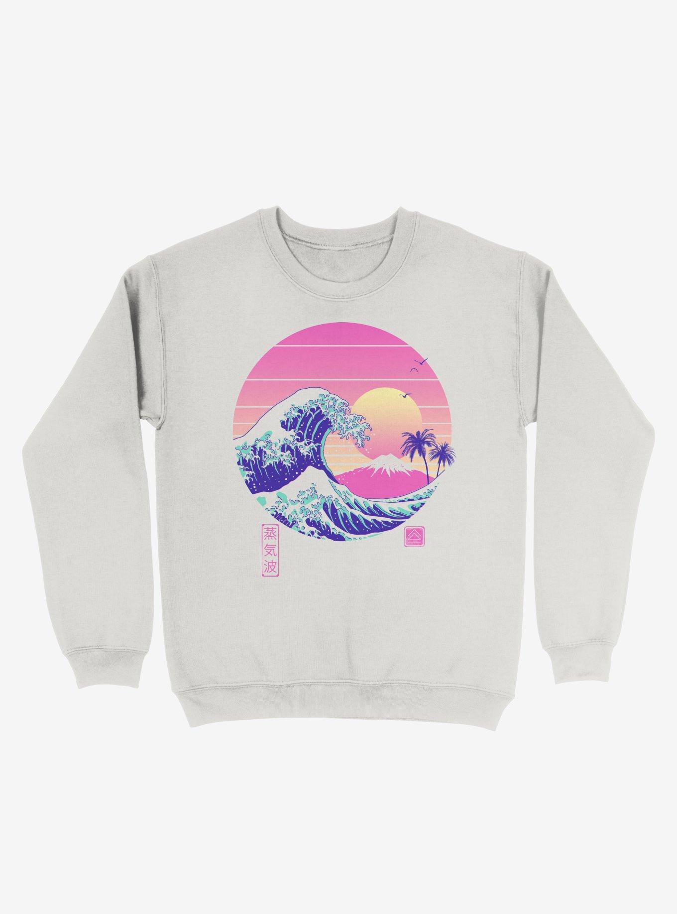 The Great Vaporwave Sweatshirt, WHITE, hi-res