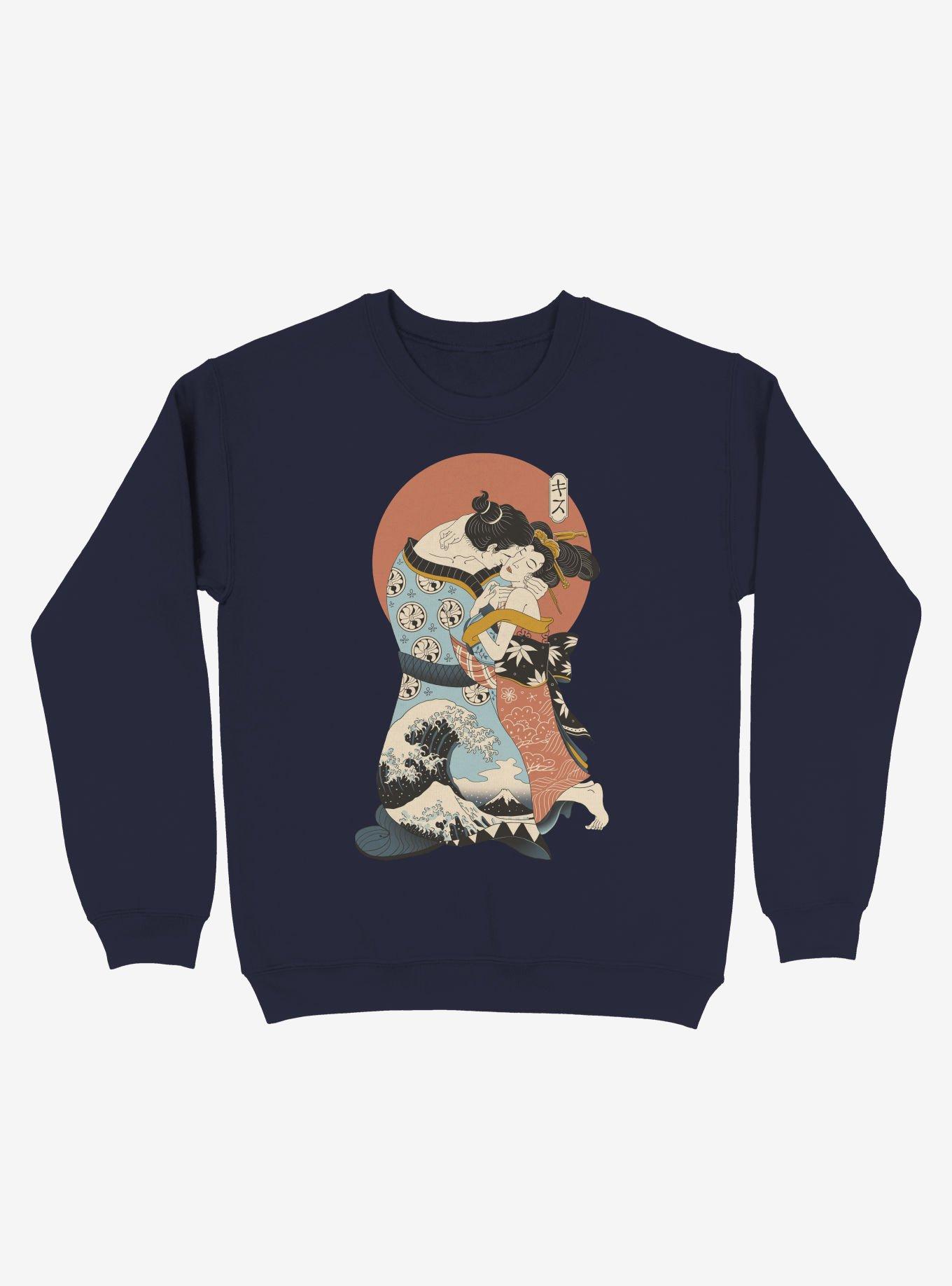 The Kiss Ukiyo-e Wave Sweatshirt, , hi-res