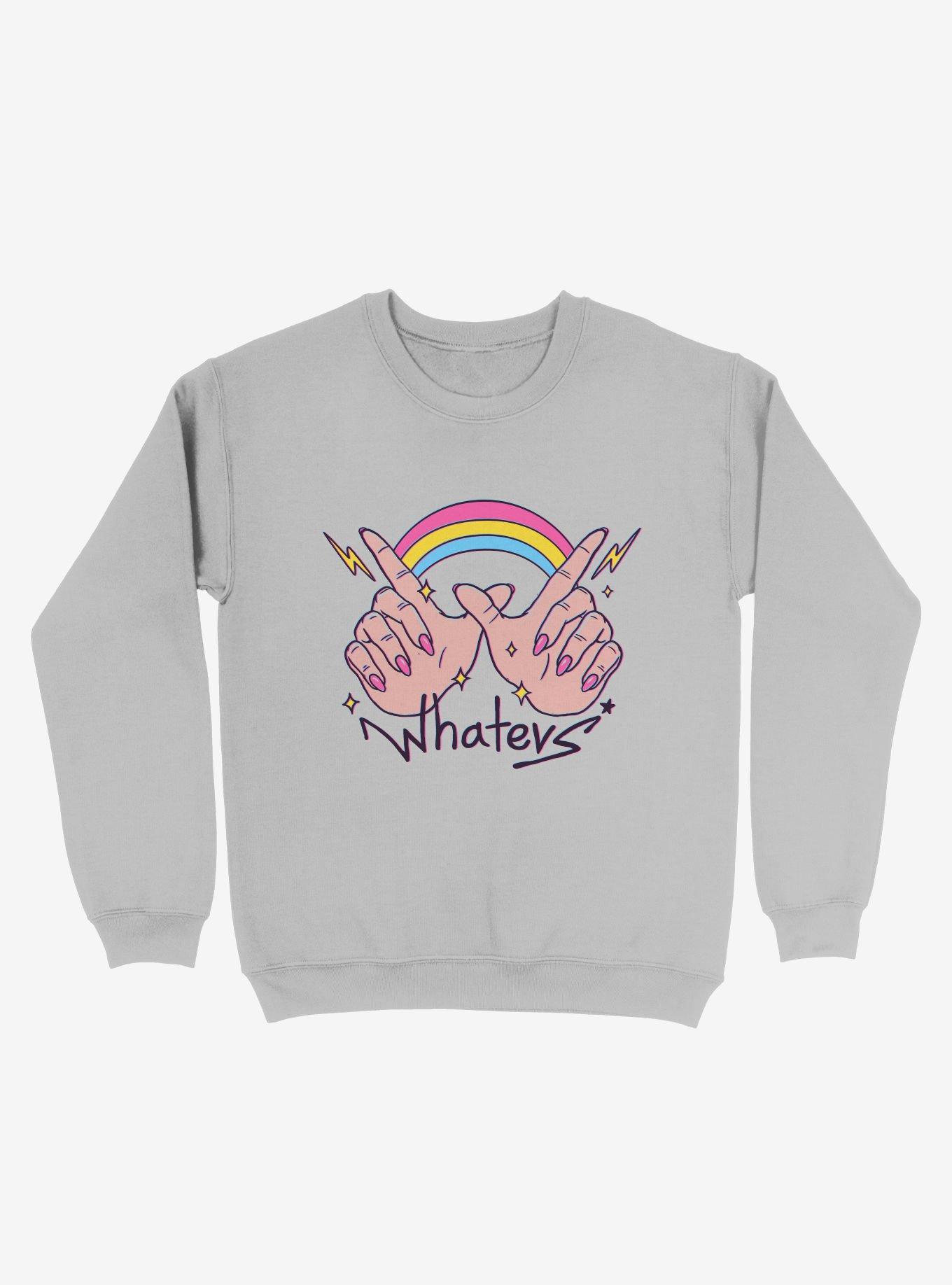 Whatevs! Rainbow Sweatshirt, , hi-res