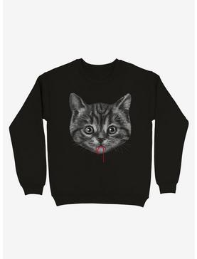 Black Pussy Cat Sweatshirt, , hi-res