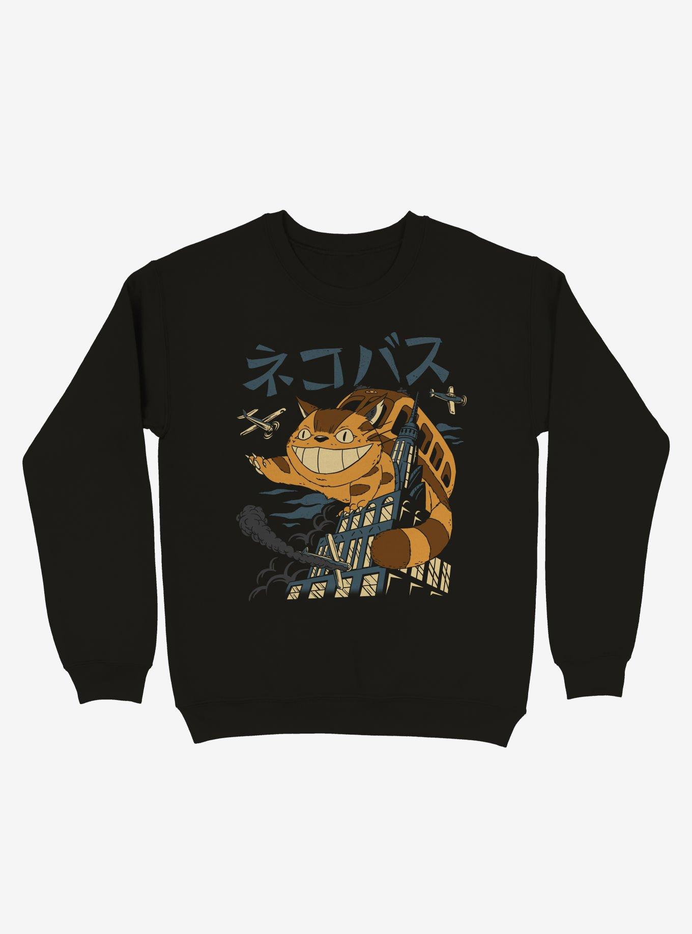 Cat Bus Kong Sweatshirt, BLACK, hi-res