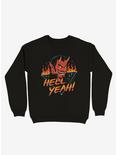 Hell Yeah! Devil Sweatshirt, BLACK, hi-res