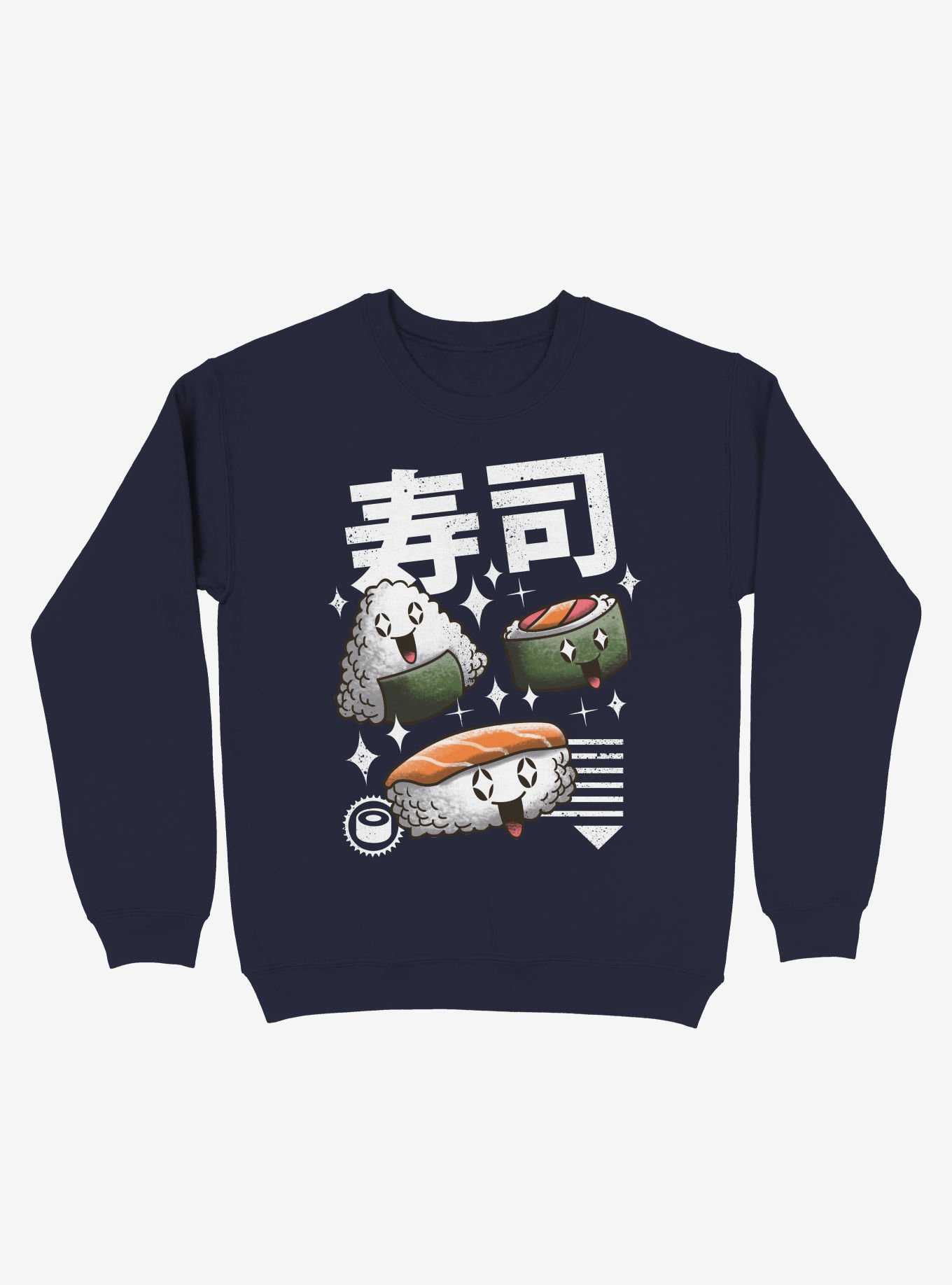 Kawaii Sushi Sweatshirt, , hi-res