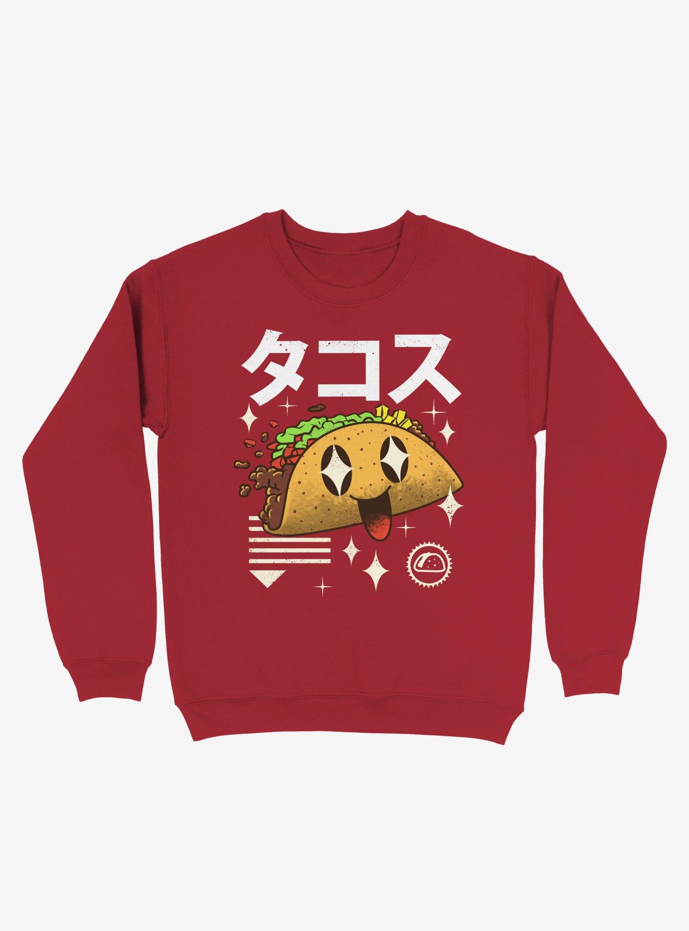 Kawaii Taco Sweatshirt, , hi-res