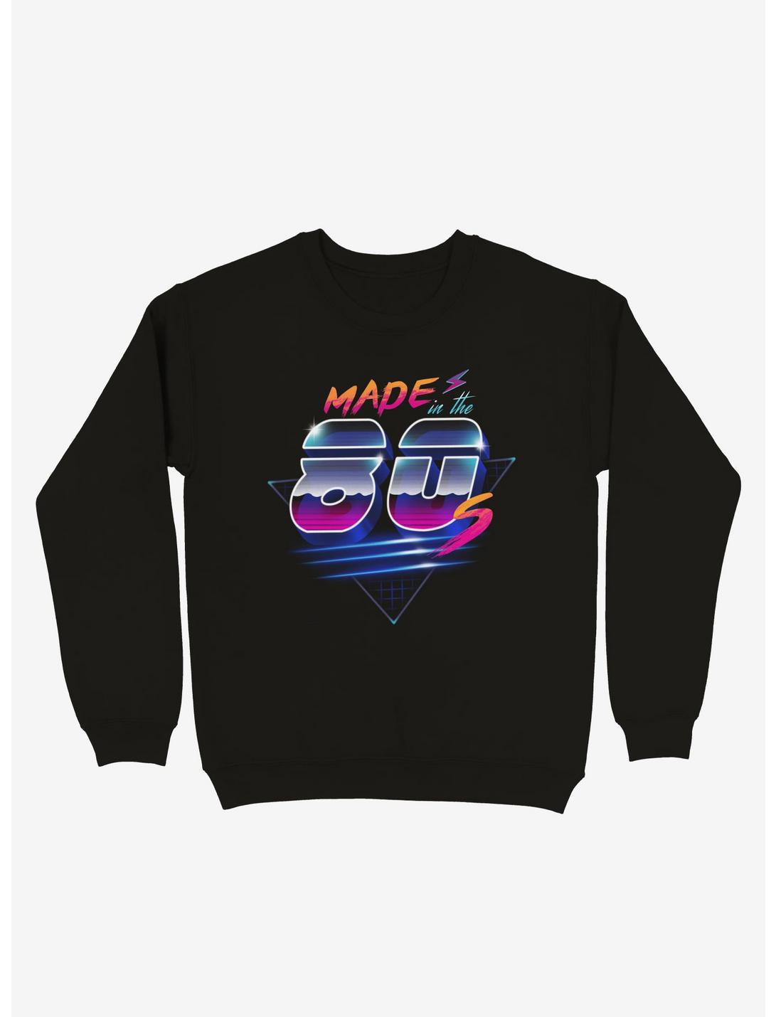 Made in the 80's Sweatshirt, BLACK, hi-res