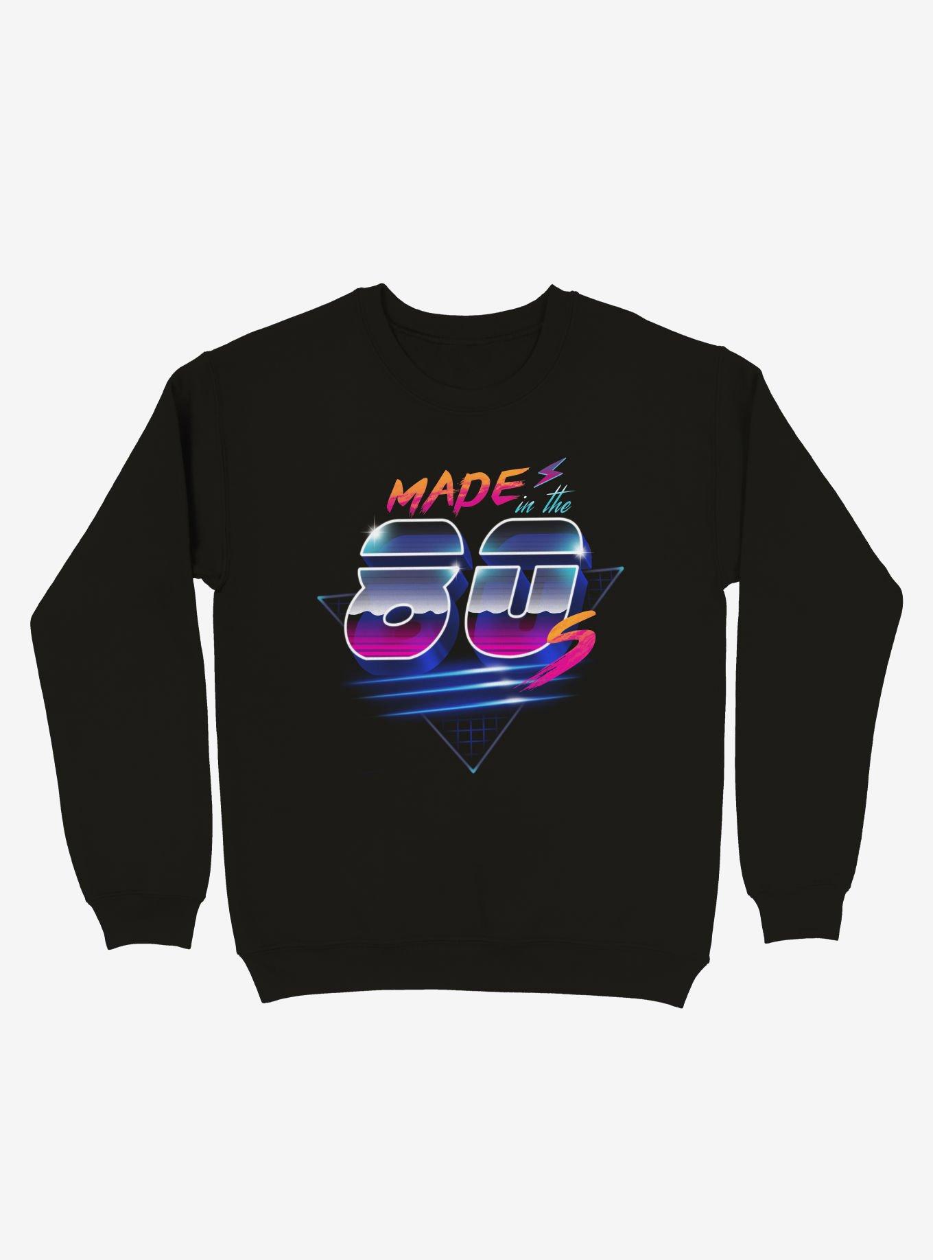 Made in the 80's Sweatshirt, BLACK, hi-res