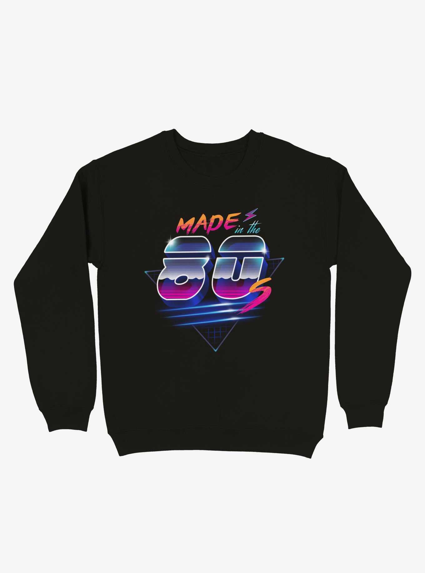 Made in the 80's Sweatshirt, BLACK, hi-res