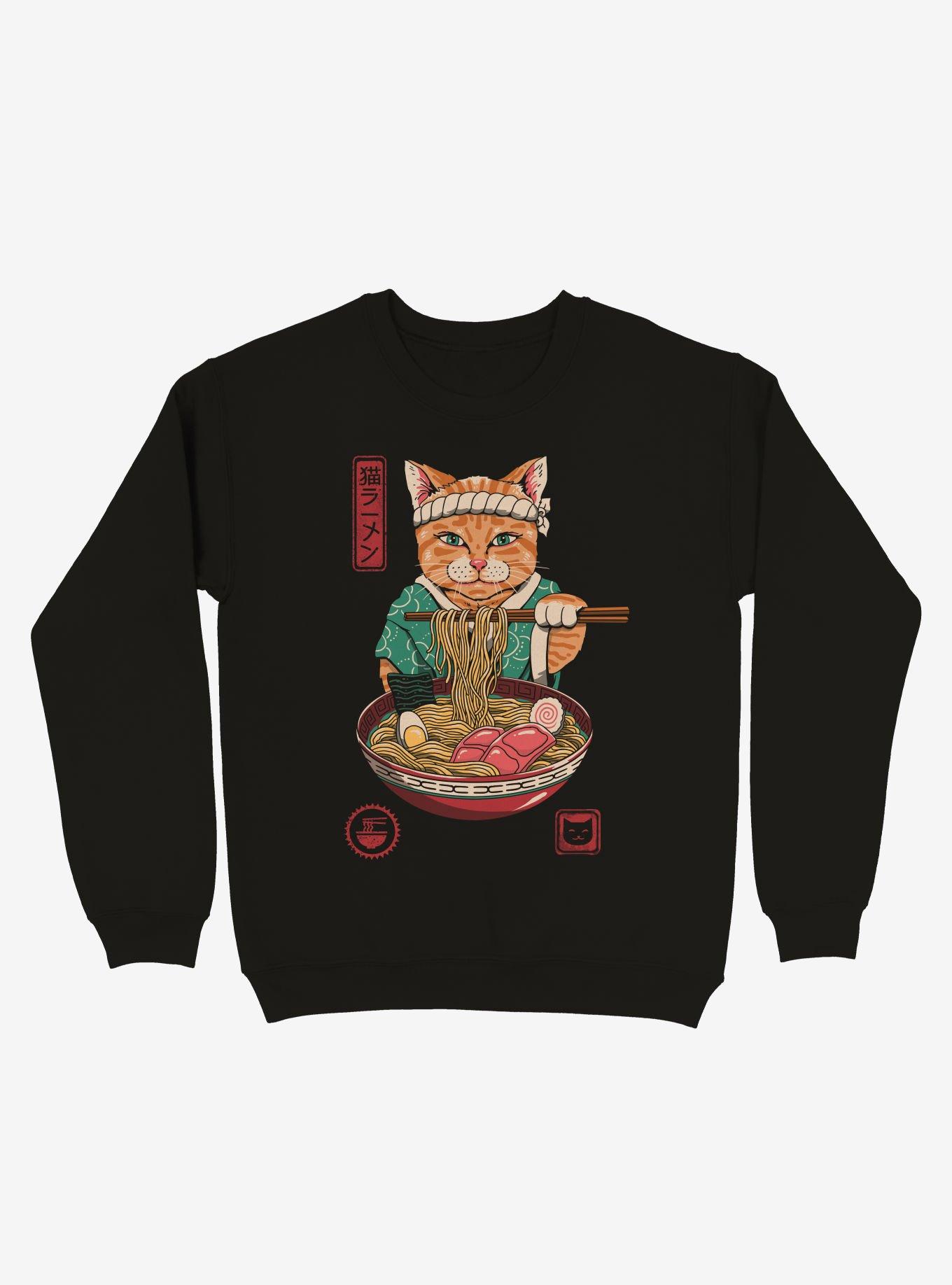 Cat Neko Ramen Sweatshirt, , hi-res