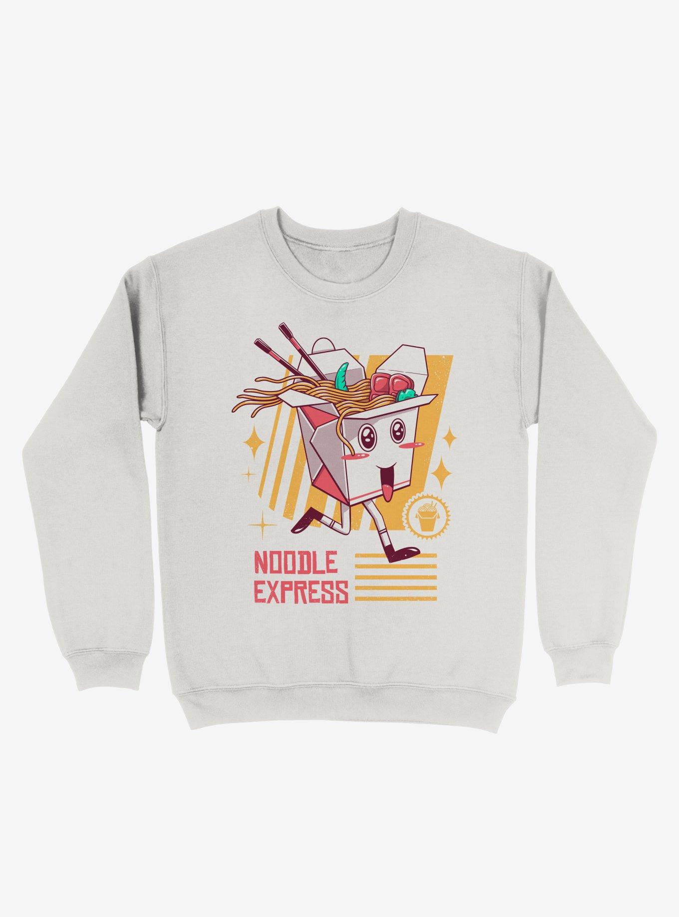 Noodle Express Sweatshirt, WHITE, hi-res