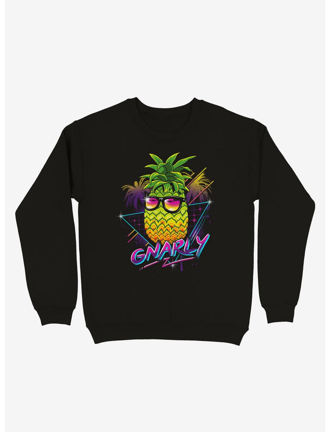 Rad Pineapple Sweatshirt, BLACK, hi-res