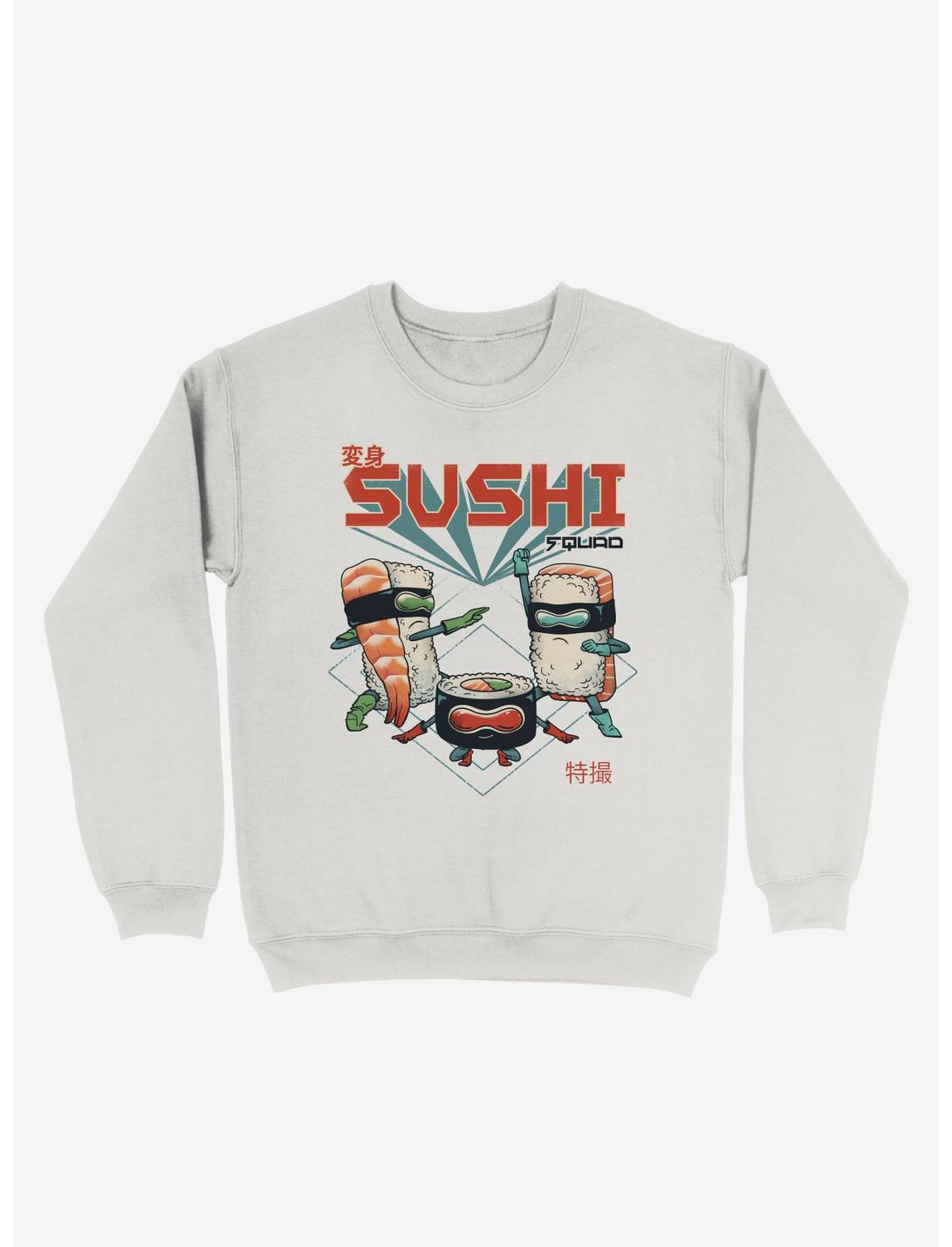 Sushi Squad Sweatshirt, WHITE, hi-res