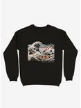 The Great Sushi Wave Sweatshirt, BLACK, hi-res