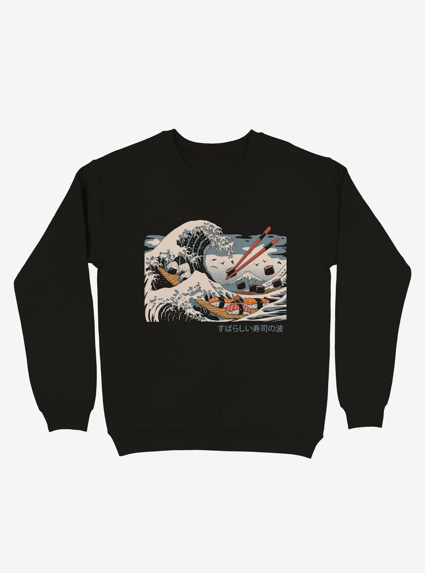 The Great Sushi Wave Sweatshirt, , hi-res