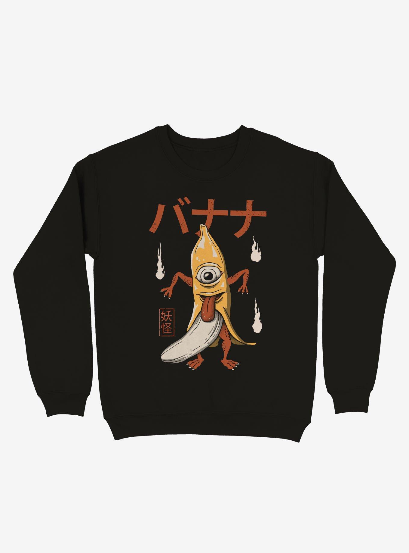 Yokai Banana Sweatshirt, BLACK, hi-res