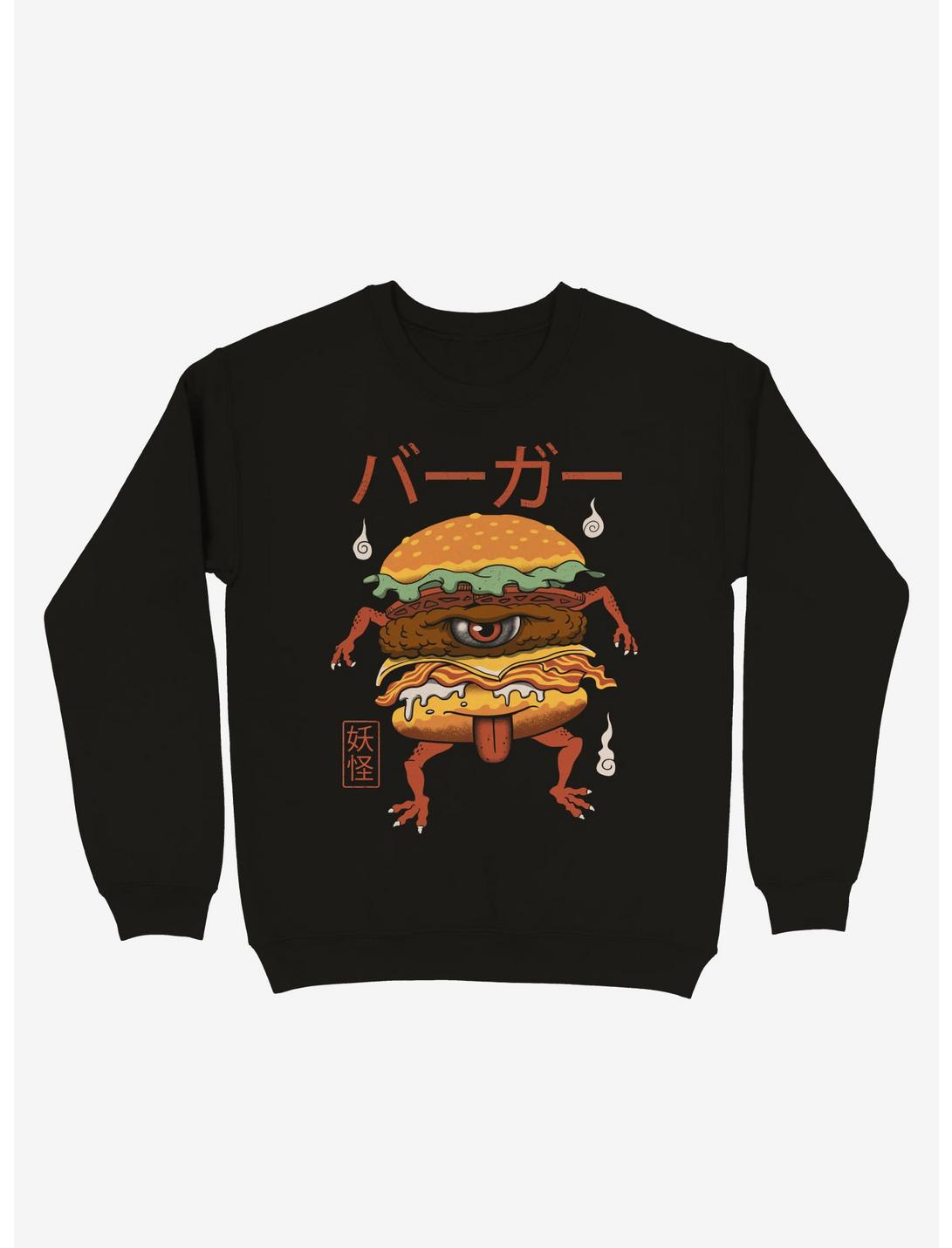 Yokai Burger Sweatshirt, BLACK, hi-res