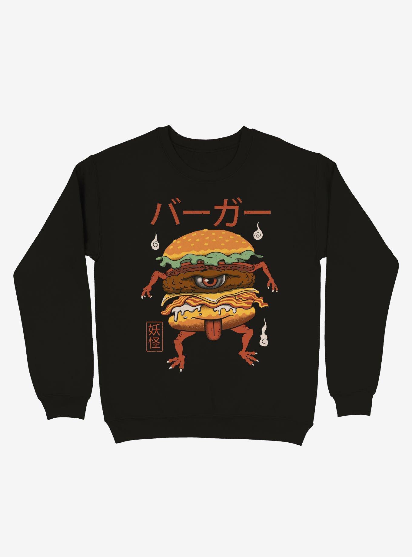 Yokai Burger Sweatshirt, BLACK, hi-res