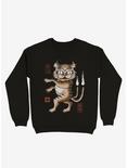 Yokai Cat Sweatshirt, BLACK, hi-res