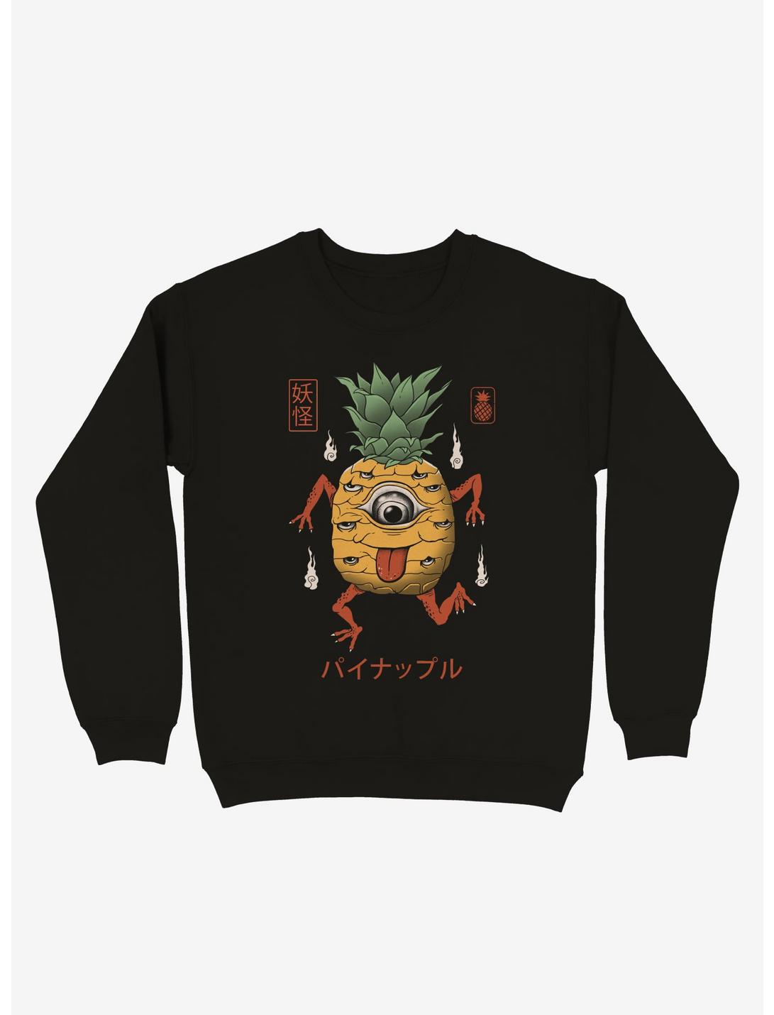 Yokai Pineapple Sweatshirt, BLACK, hi-res