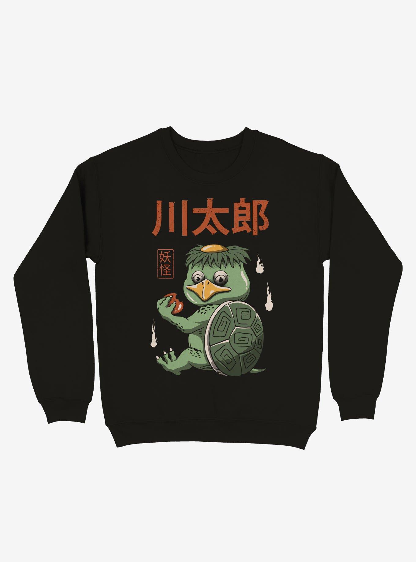 Yokai Turtle Sweatshirt, BLACK, hi-res