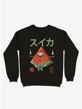 Yokai Watermelon Sweatshirt, BLACK, hi-res