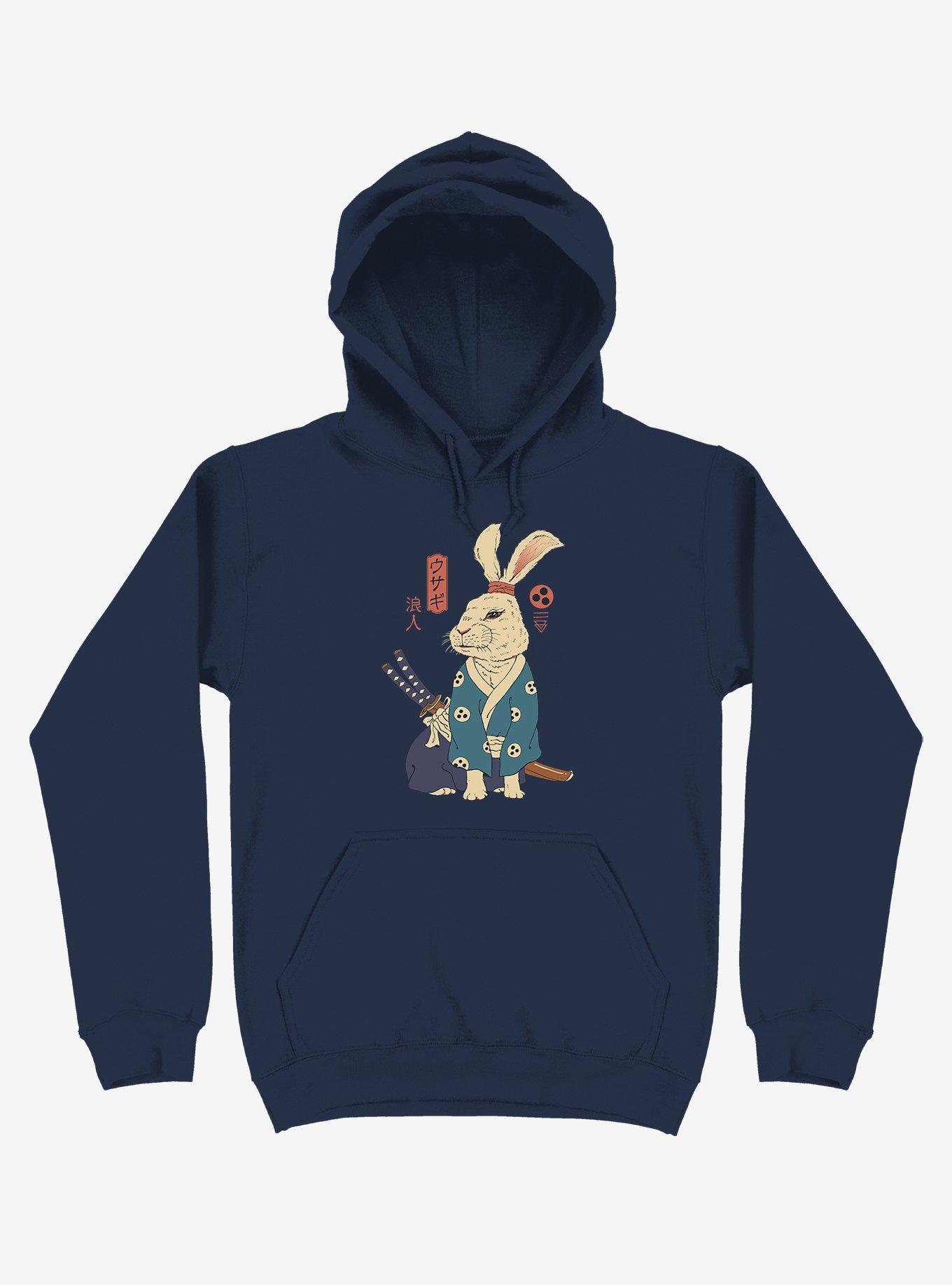 Rabbit Ronin Usagi Navy Blue Hoodie