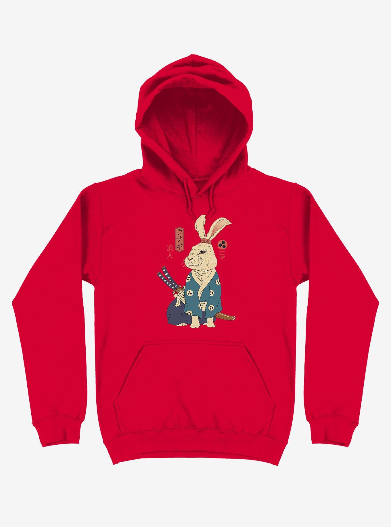 Rabbit Ronin Usagi Red Hoodie, , hi-res