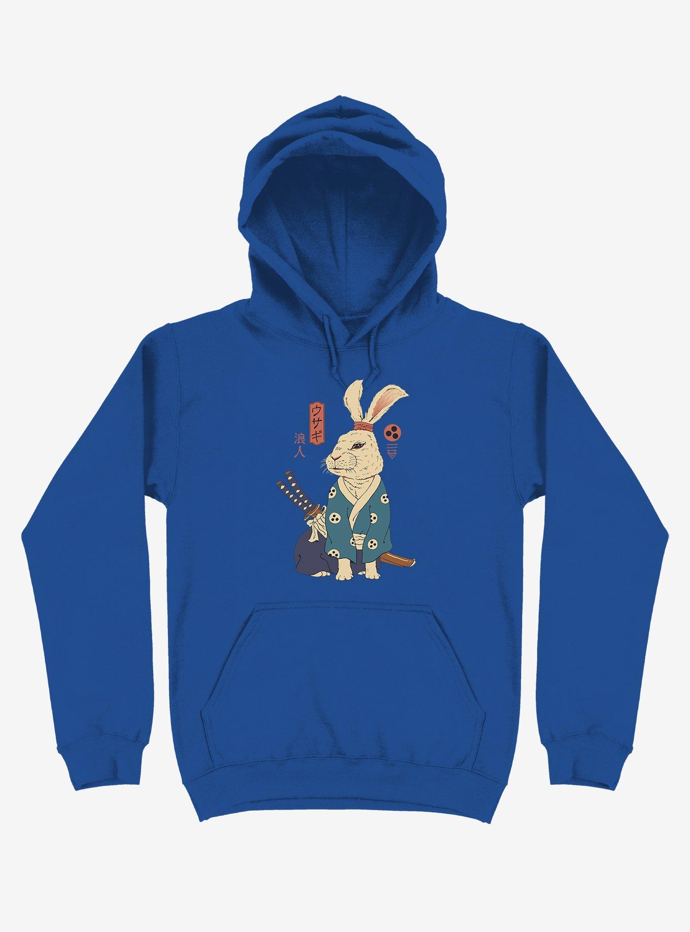 Rabbit Ronin Usagi Royal Blue Hoodie, ROYAL, hi-res