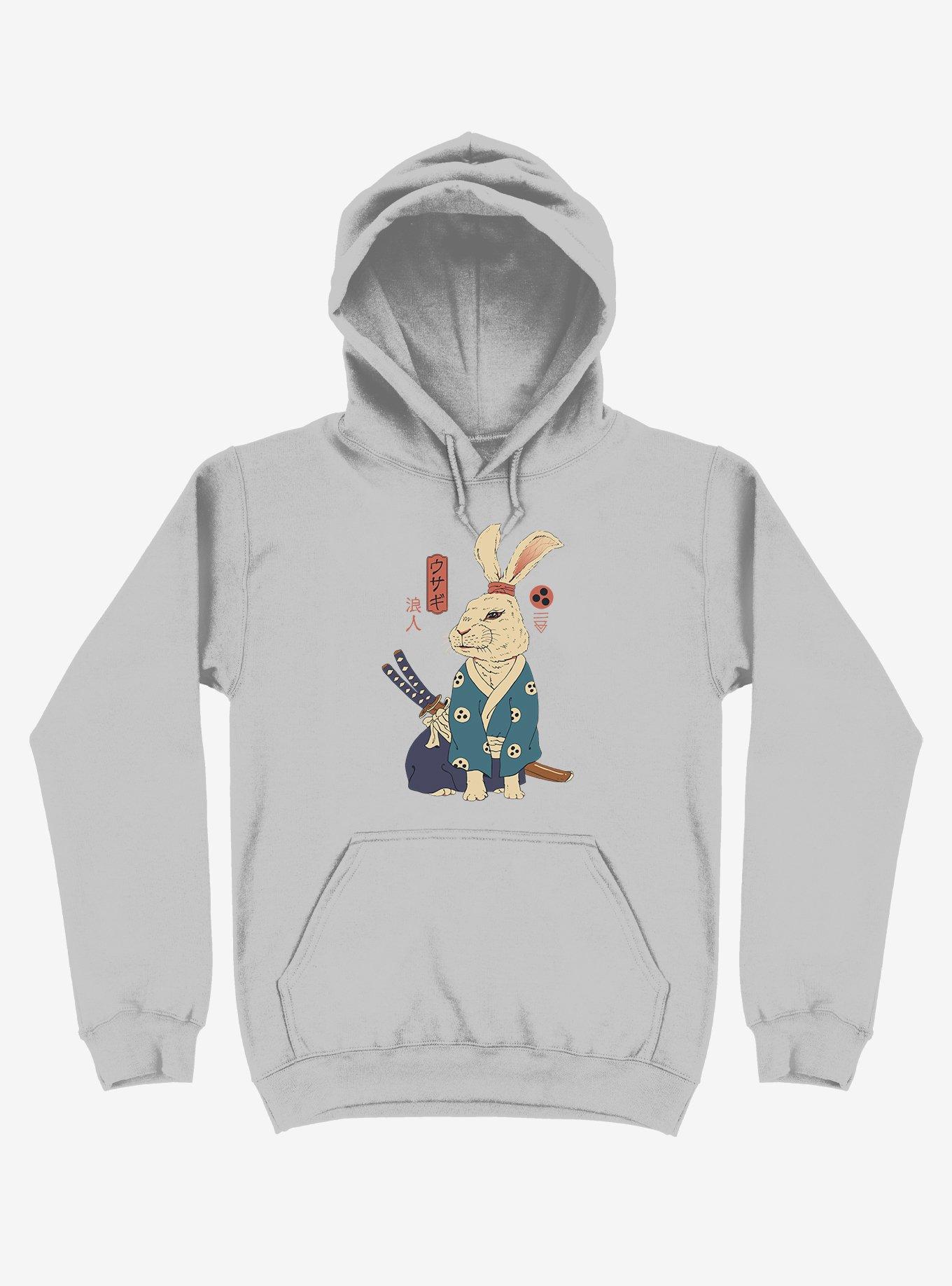 Rabbit Ronin Usagi Silver Hoodie, SILVER, hi-res