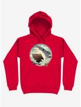 Shark Attack! Red Hoodie, RED, hi-res