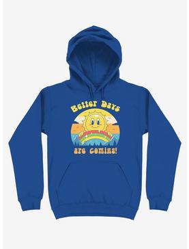 Rainbow Sun Better Days Are Coming Royal Blue Hoodie, , hi-res