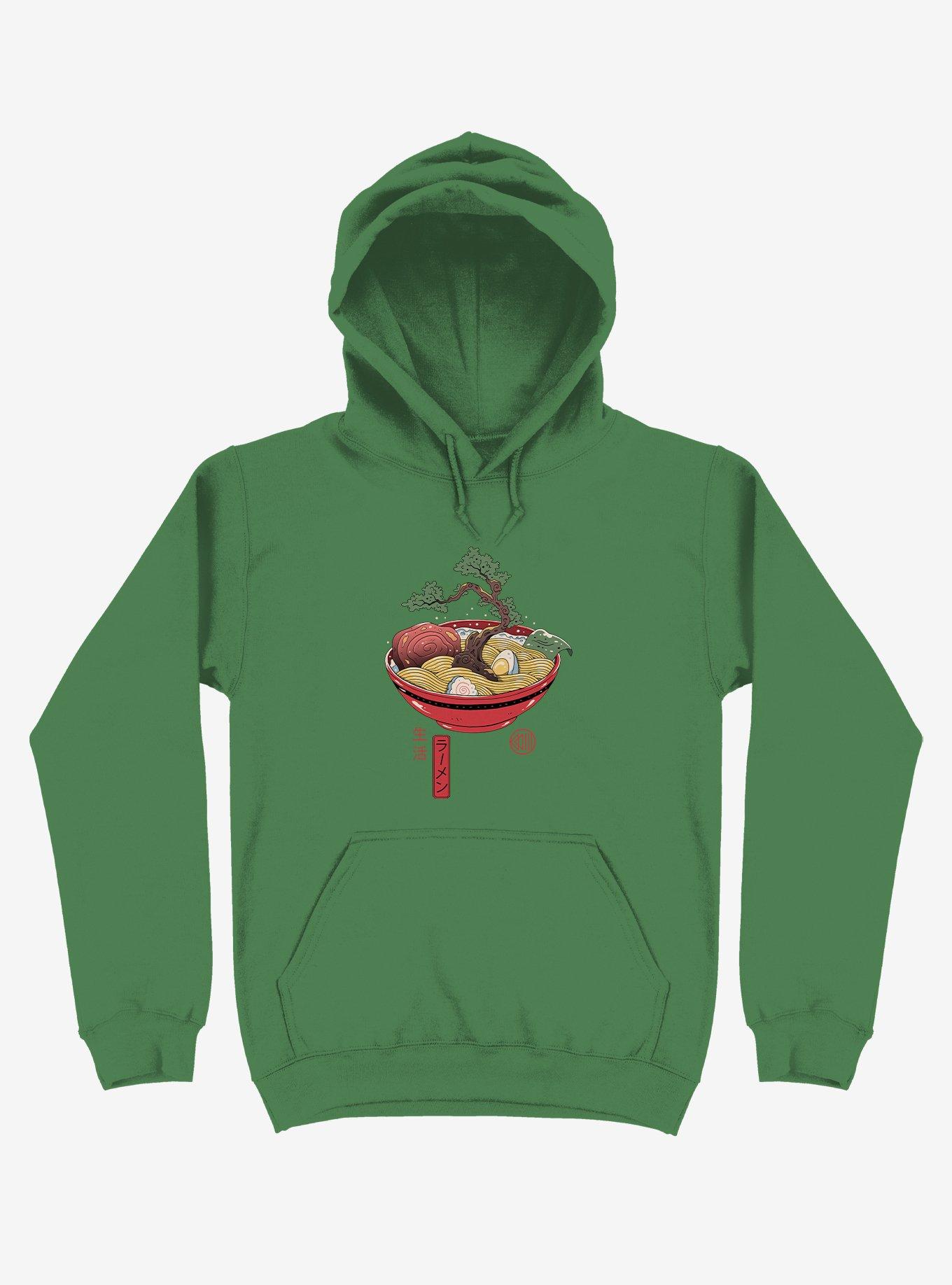 Bonsai Ramen Kelly Green Hoodie, KELLY GREEN, hi-res