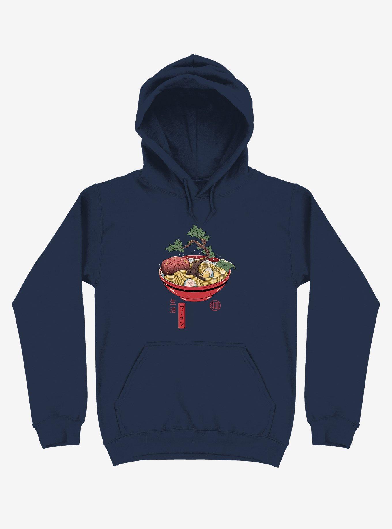 Bonsai Ramen Navy Blue Hoodie, , hi-res