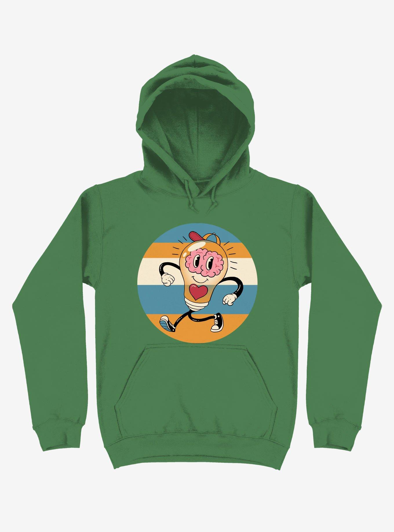 Happy Within Light Bulb Kelly Green Hoodie, , hi-res